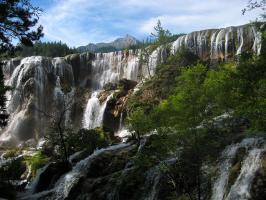 waterfall in wolong base